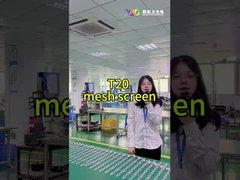 T20-2LEDs Mesh LED Pixel Screen CE RoHS FCC Buitendoorzichtig Hoog helderheid