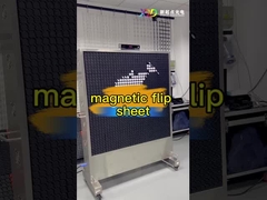 Magnetische flip dot-scherm voor de tentoonstellingszaal van het station